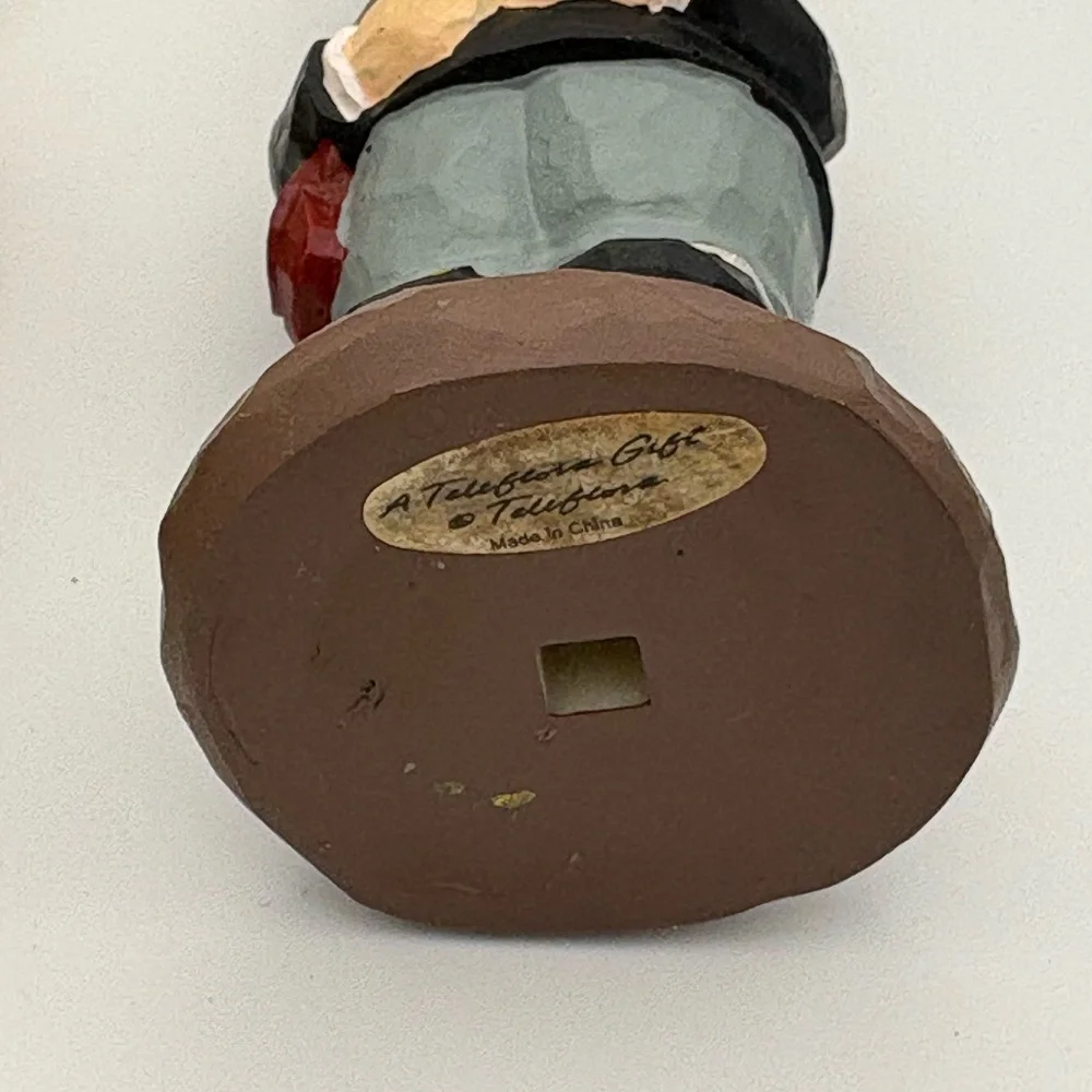 Vintage Resin Teleflora Thanksgiving Taper Candleholders • Pilgrim Couple - Picture 3 of 10